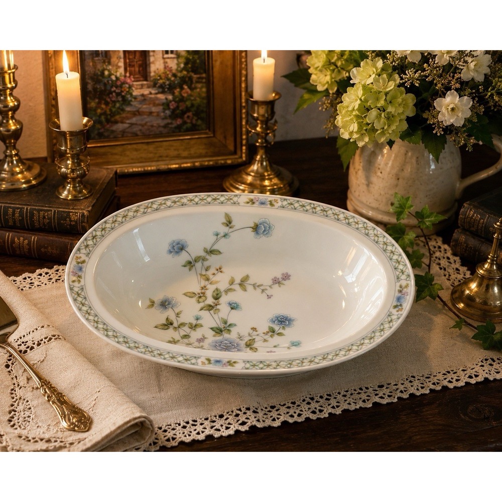 Rare Vintage Noritake Ireland ANGEL D'AMOUR # 2769 Oval Serving Bowl 10"